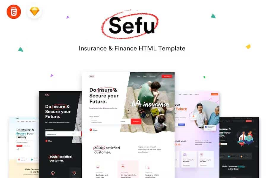 SEFU – INSURANCE & FINANCE HTML TEMPLATE
